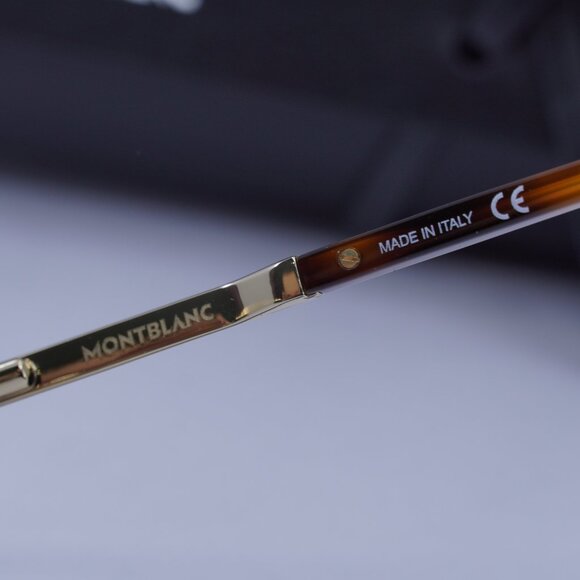 Montblanc MB0022O 006 Rectangle Eyeglasses 59mm – Gold - Picture 5 of 10